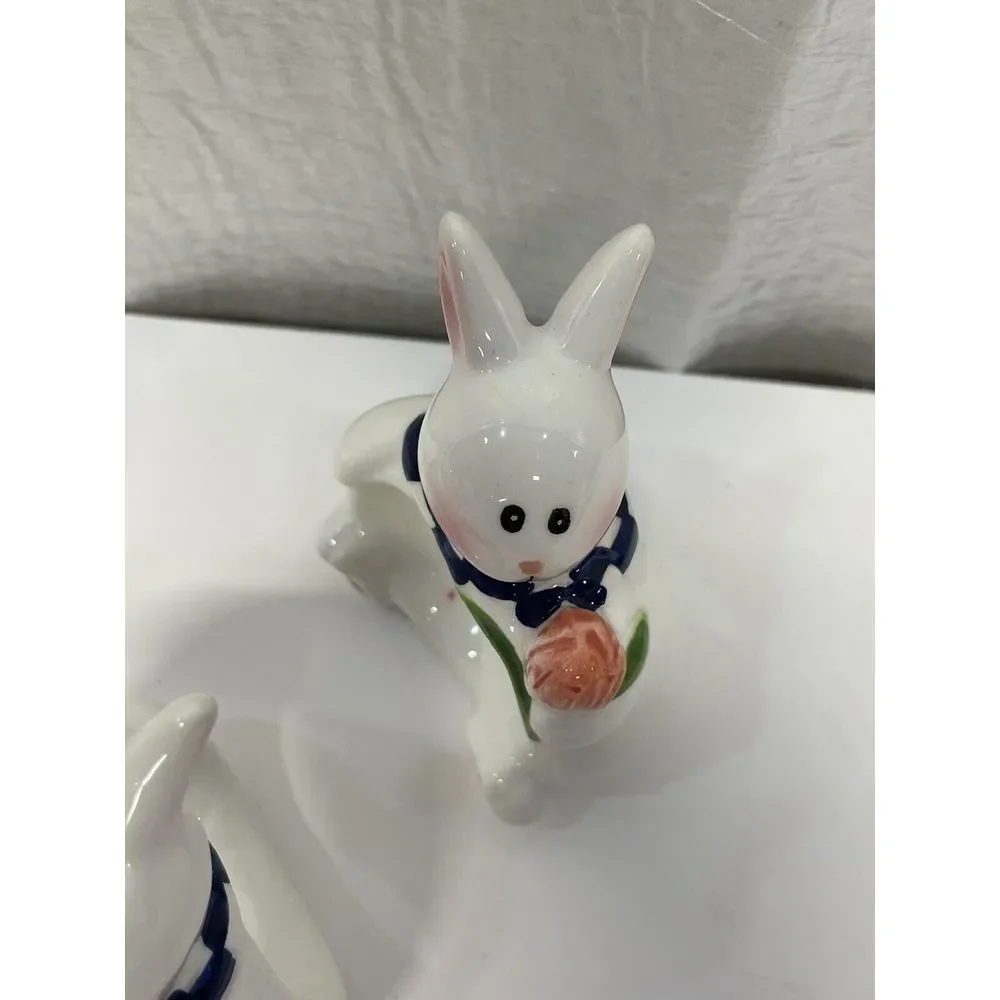 Easter Bunny Rabbit Napkin‎ Holders (4) Mercuries